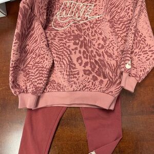 Nike Kids Animal Print Set - Mauve